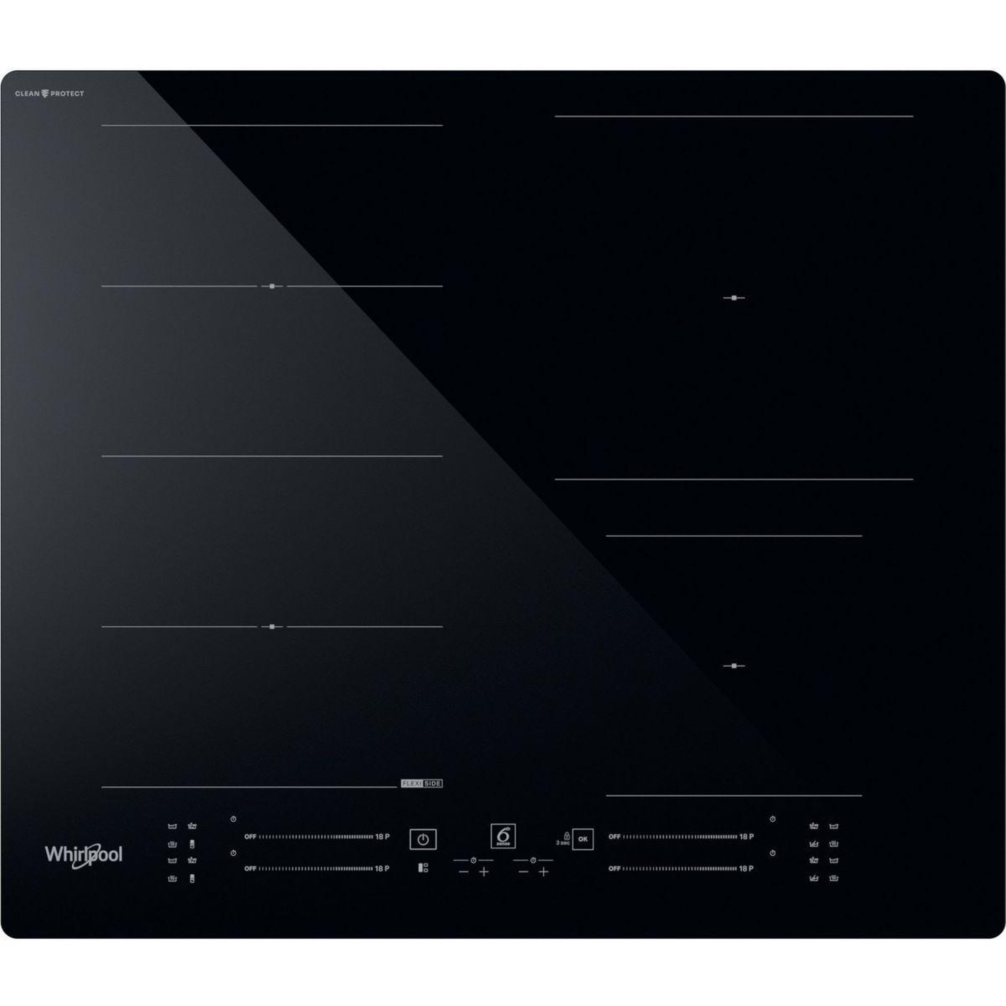 Whirlpool Plaque induction WFS3660CPNE Cleanprotect