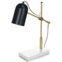 Voir la diapositive 2 : Paris Prix Lampe à Poser en Marbre  Spiro  54cm Noir