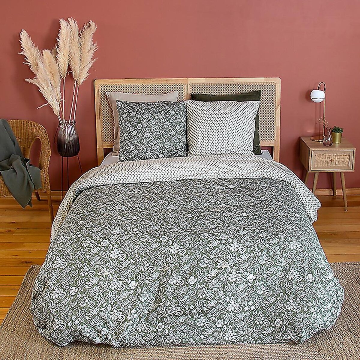 Home collection Parure de couette 3 pcs 100% microfibre, indily