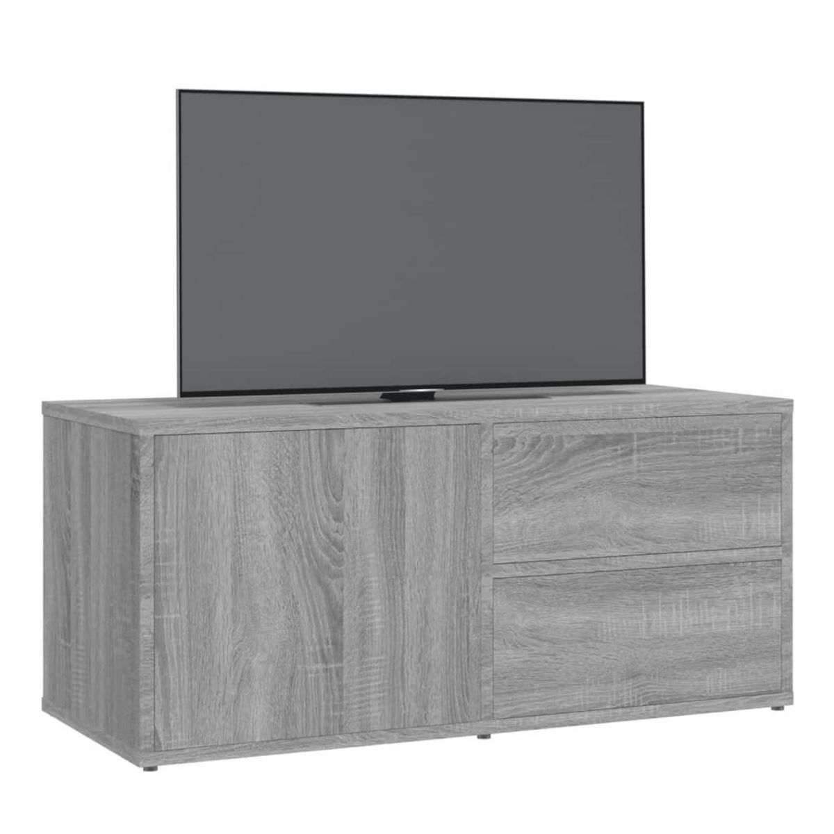 VIDAXL Meuble TV Sonoma gris 80x34x36 cm Bois d'ingenierie