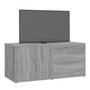 Voir la diapositive 4 : VIDAXL Meuble TV Sonoma gris 80x34x36 cm Bois d'ingenierie