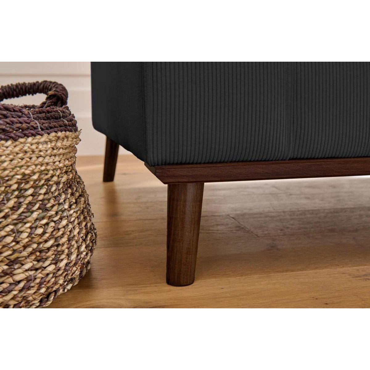 LISA DESIGN Albane - canapé d'angle droit - 4 places - en velours côtelé