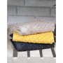 Sensei Maison Lot de 2 serviettes invité en coton biologique 520gr/m² MALAWI - 30x50 cm