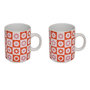 Voir la diapositive 1 : SECRET DE GOURMET Coffret 2 Mugs en Porcelaine  Chachapop  36cl Rose