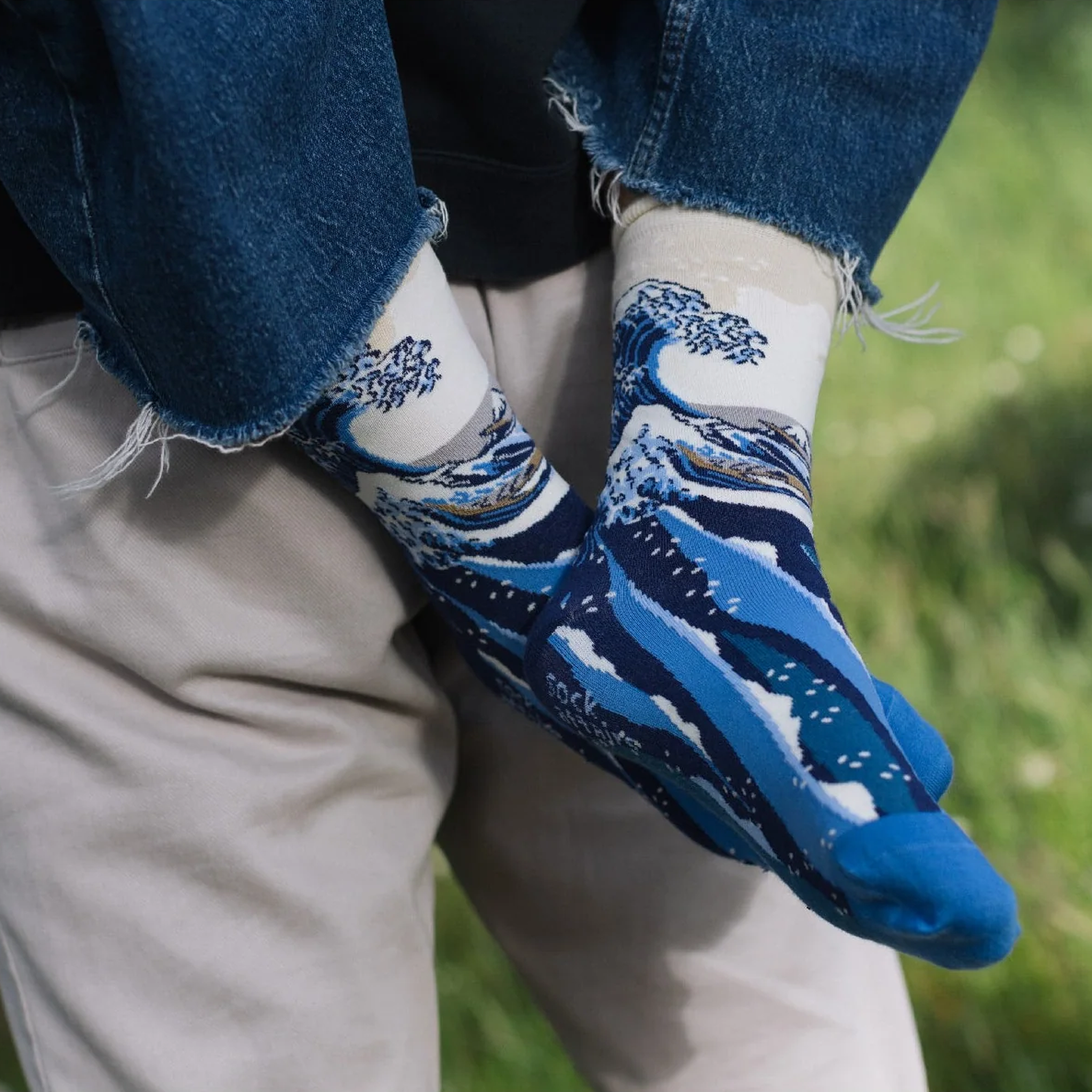 Voir la diapositive 4 : SOCK AFFAIRS Chaussettes la grande vague, hokusai