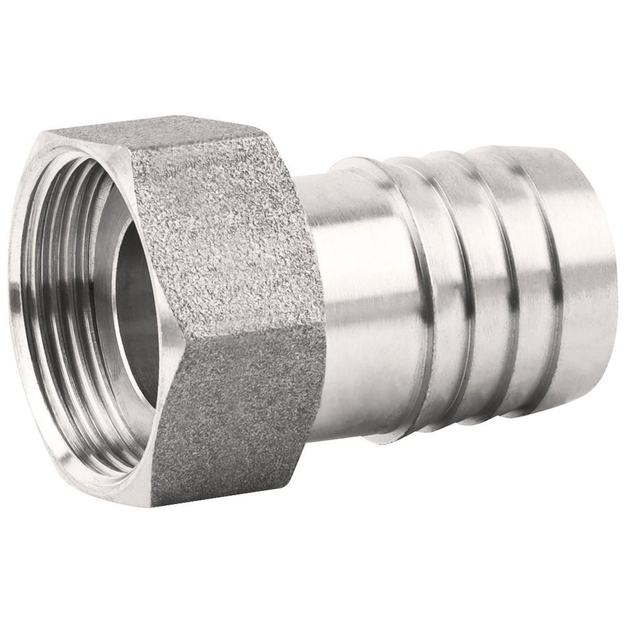 CENTRALE BRICO Embout inox 316L femelle 26x34 à écrou mobile, pour tuyau Ø25, Ø crans 26,5 ACS
