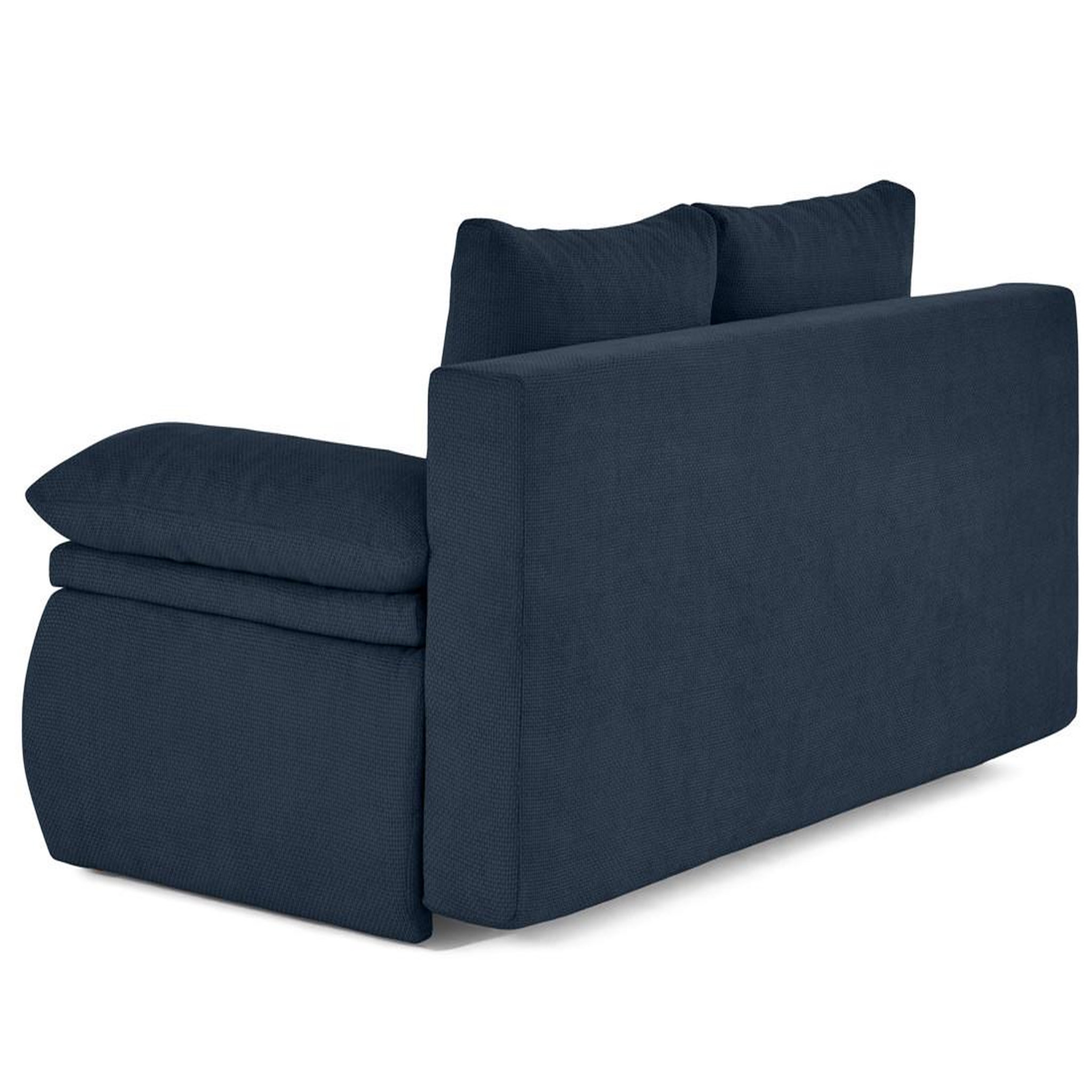 Voir la diapositive 5 : BEST MOBILIER Kurt - canapé 3 places convertible avec coffre en velours texturé