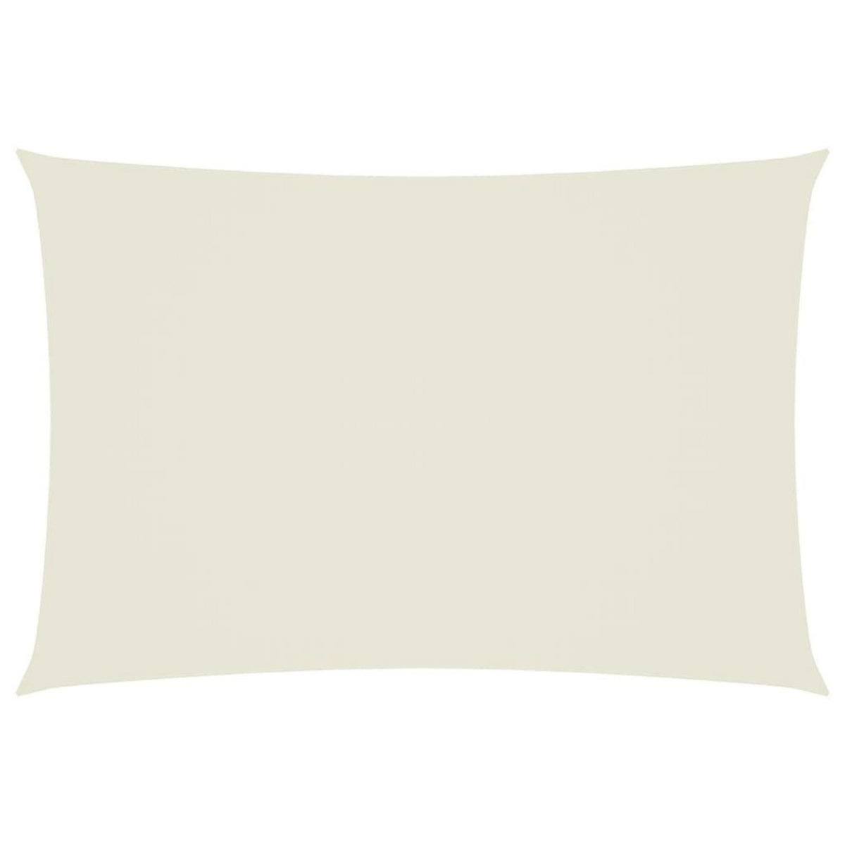 VIDAXL Voile de parasol tissu oxford rectangulaire 2,5x4,5 m creme