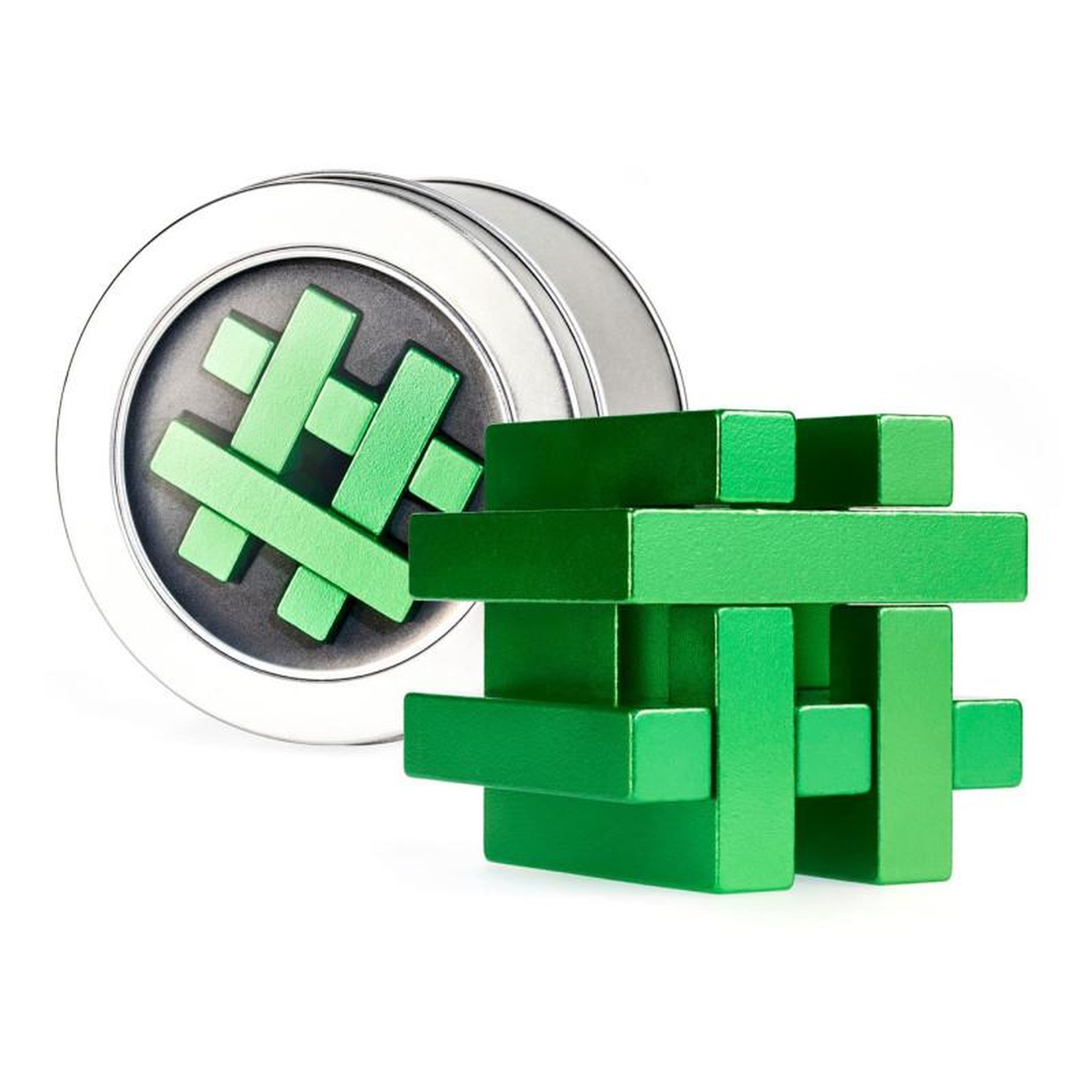 Voir la diapositive 3 : Eureka Toys EUREKA Brain Puzzle Metal in Tin - Hashtag **