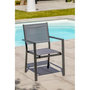 Voir la diapositive 2 : Paris Prix Fauteuil de Jardin Empilable  Tolede  87cm Gris Anthracite