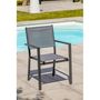 Voir la diapositive 2 : Paris Prix Fauteuil de Jardin Empilable  Tolede  87cm Gris Anthracite