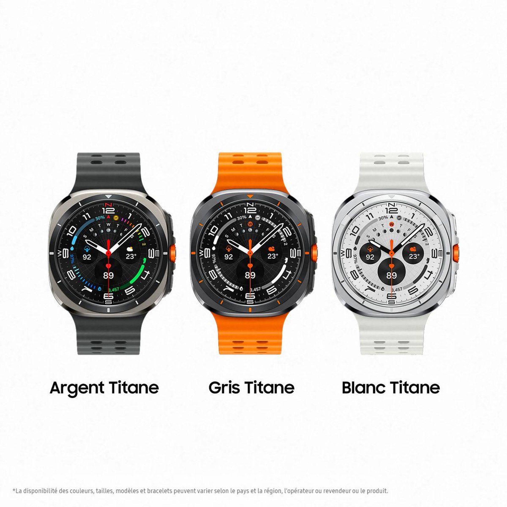Voir la diapositive 2 : Samsung Montre connectée Galaxy Watch Ultra Blanc Titane