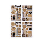 Paris Prix Lot de 2 Planches de Stickers  Love  Naturel