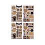 Voir la diapositive 1 : Paris Prix Lot de 2 Planches de Stickers  Love  Naturel