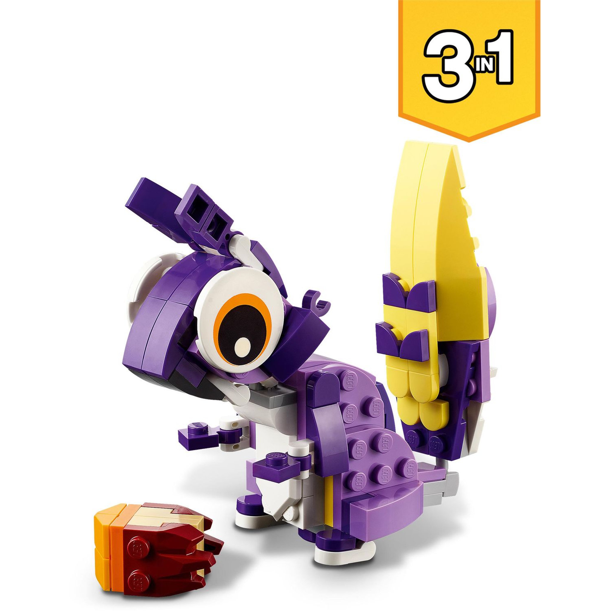 Voir la diapositive 5 : LEGO Creator 31125 Fabuleuses Créatures de la Forêt, Jouet 3 en 1 Hibou Hérisson Lapin