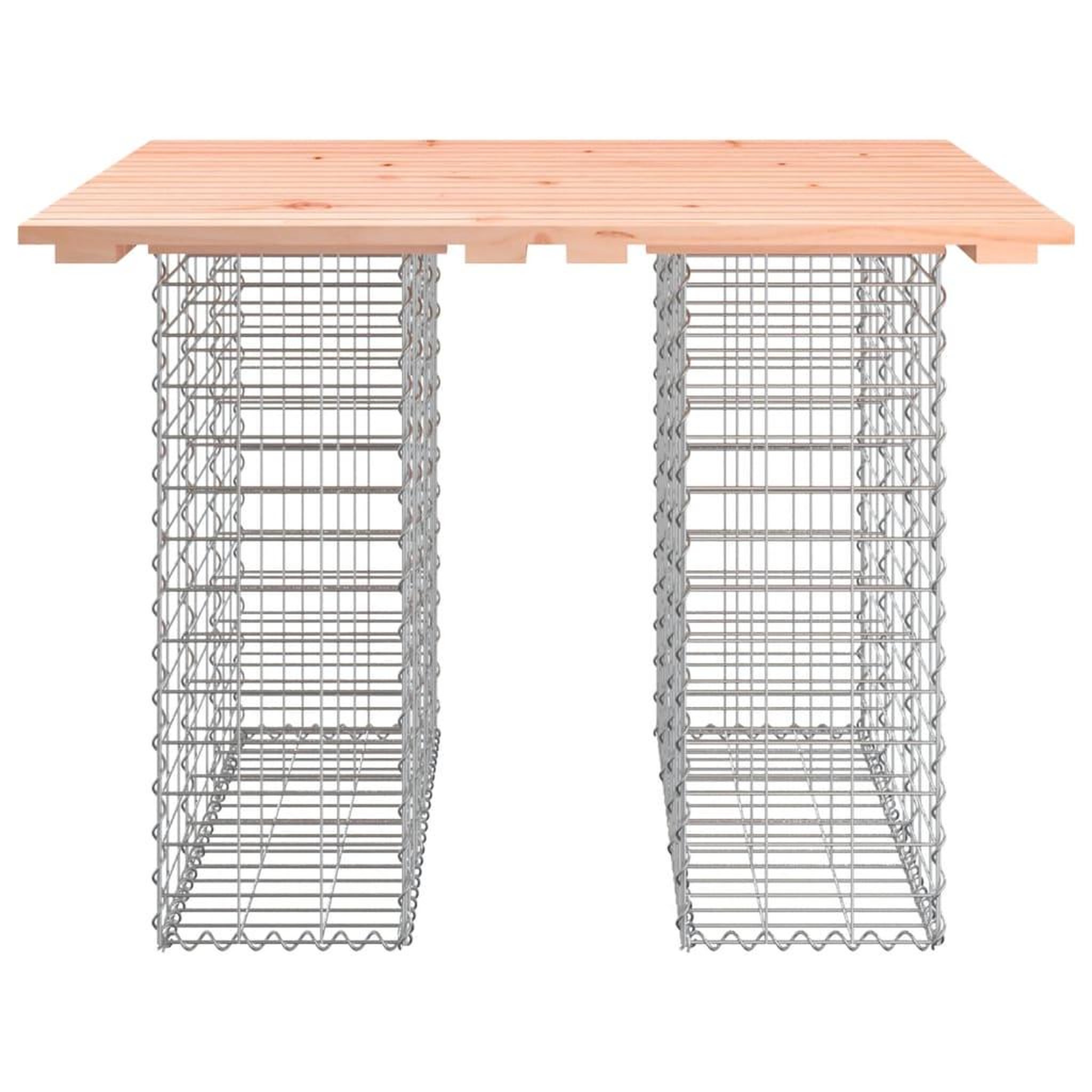 Voir la diapositive 5 : VIDAXL Banc jardin design gabion 100x102x72 cm bois massif de douglas