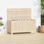 VIDAXL Boîte de rangement de jardin 115x49x60 cm Bois massif de pin