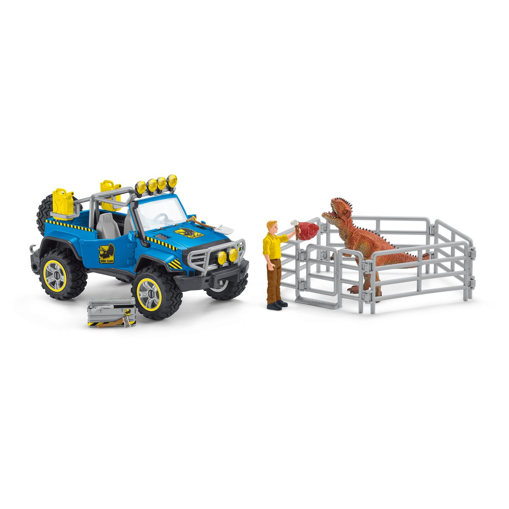Schleich Voiture tout-terrain avec avant-poste Dinosaurs
