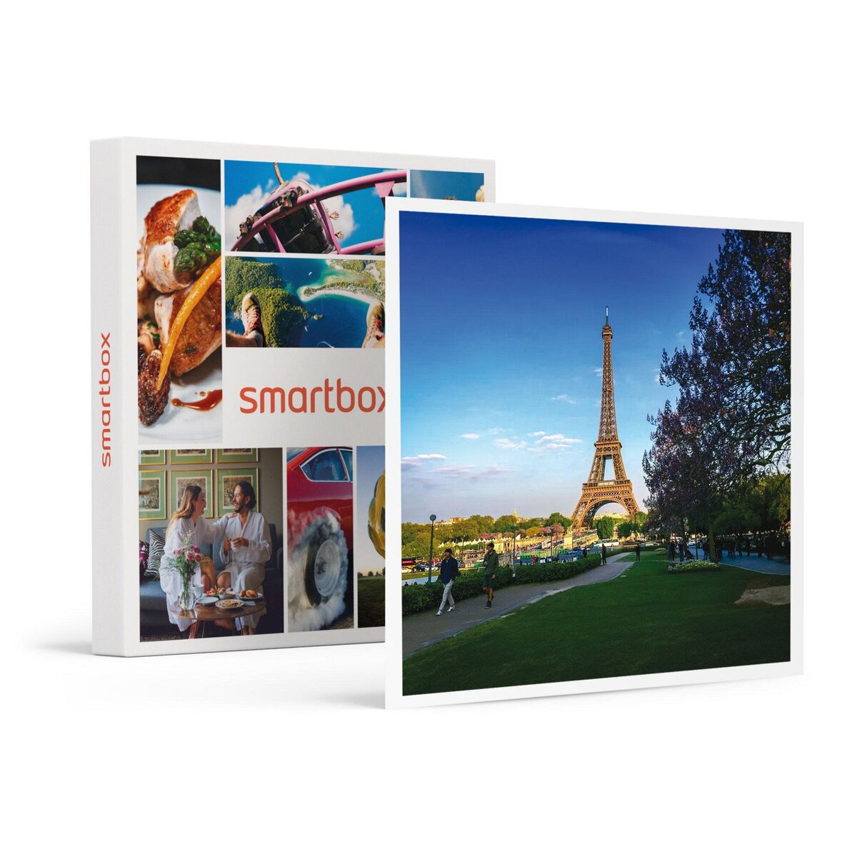 Smartbox Accès au sommet de la tour Eiffel avec billet coupe-file et audio-guide pour 2 adultes - Coffret Cadeau Sport & Aventure