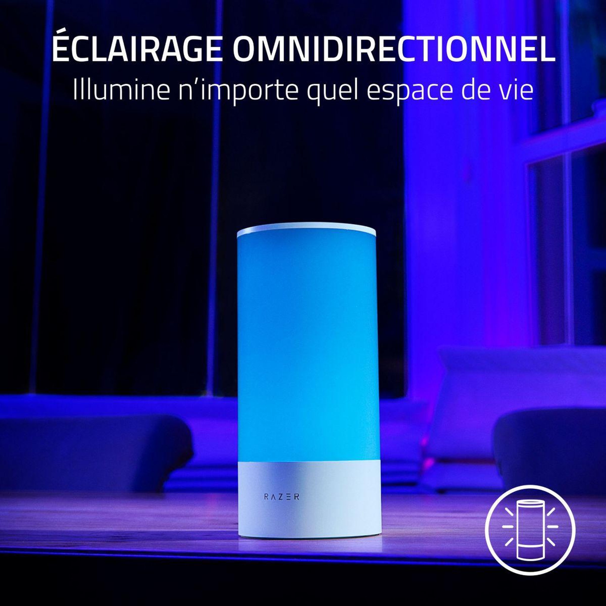 Voir la diapositive 3 : Razer Lampe LED AETHER SMART LAMP