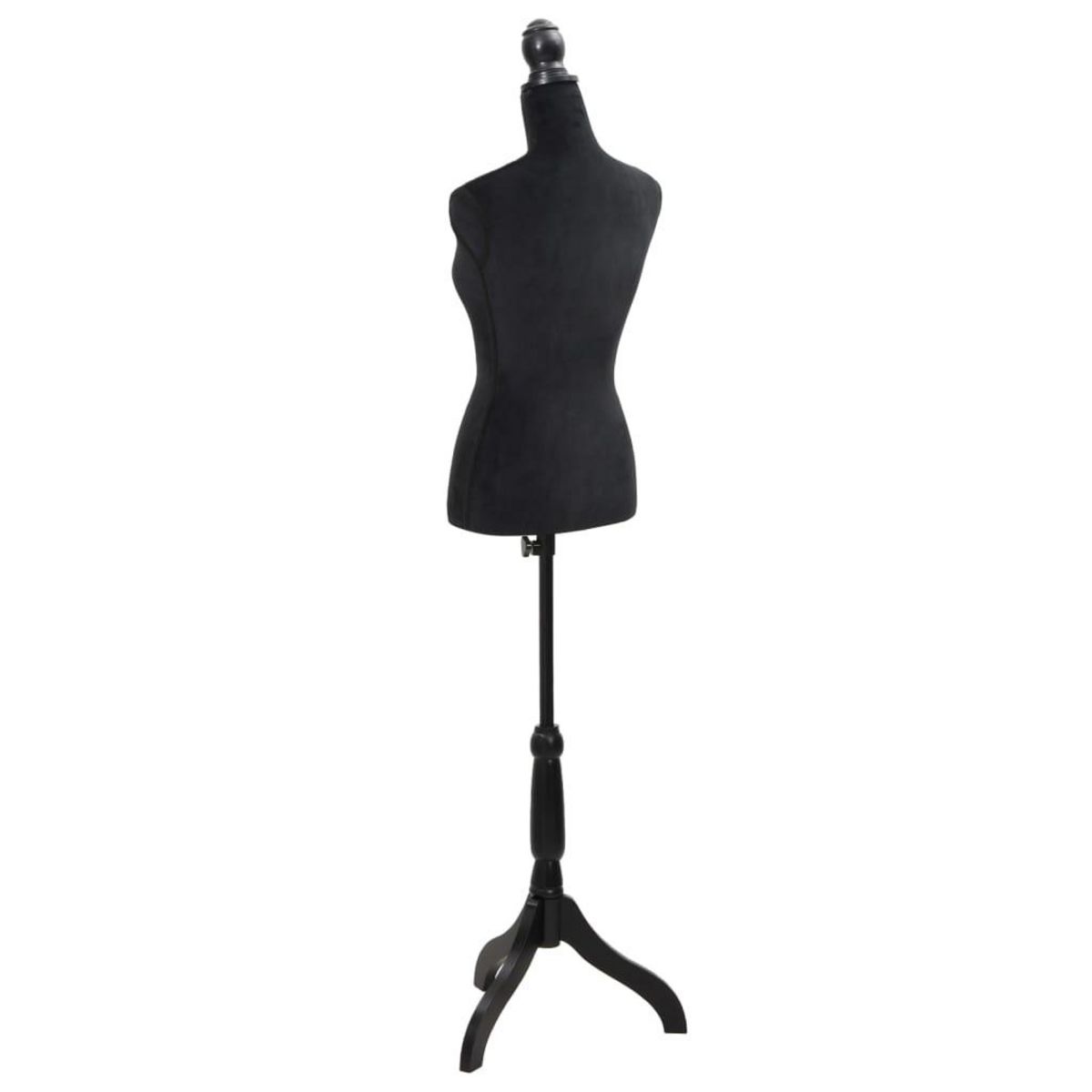 VIDAXL Buste de couture Mannequin de Femme Noir