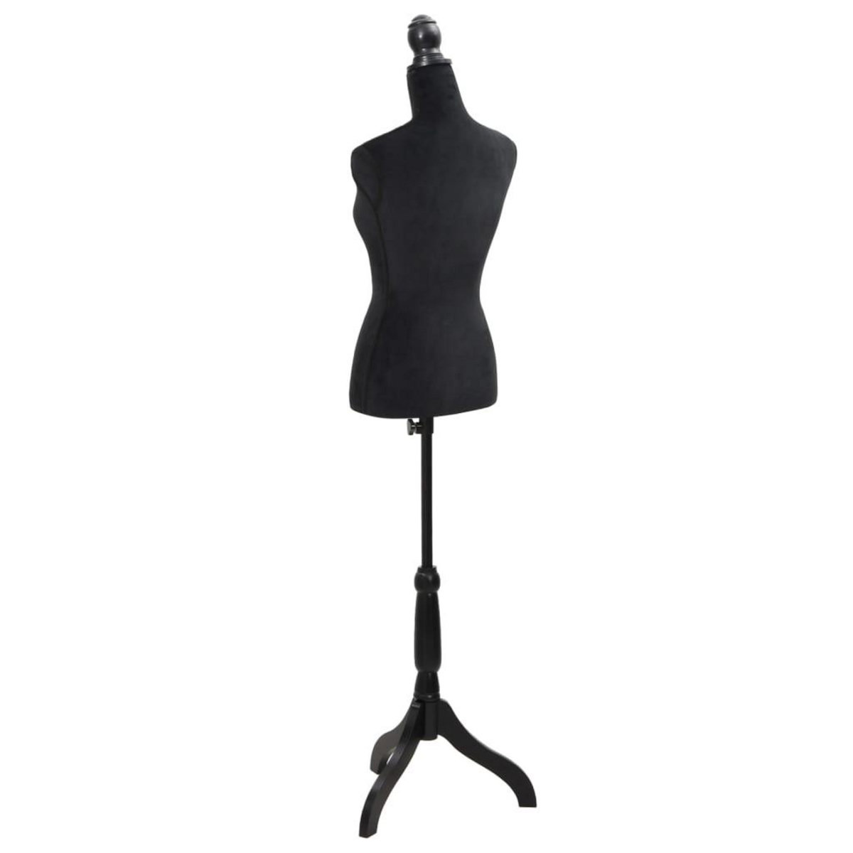 VIDAXL Buste de couture Mannequin de Femme Noir