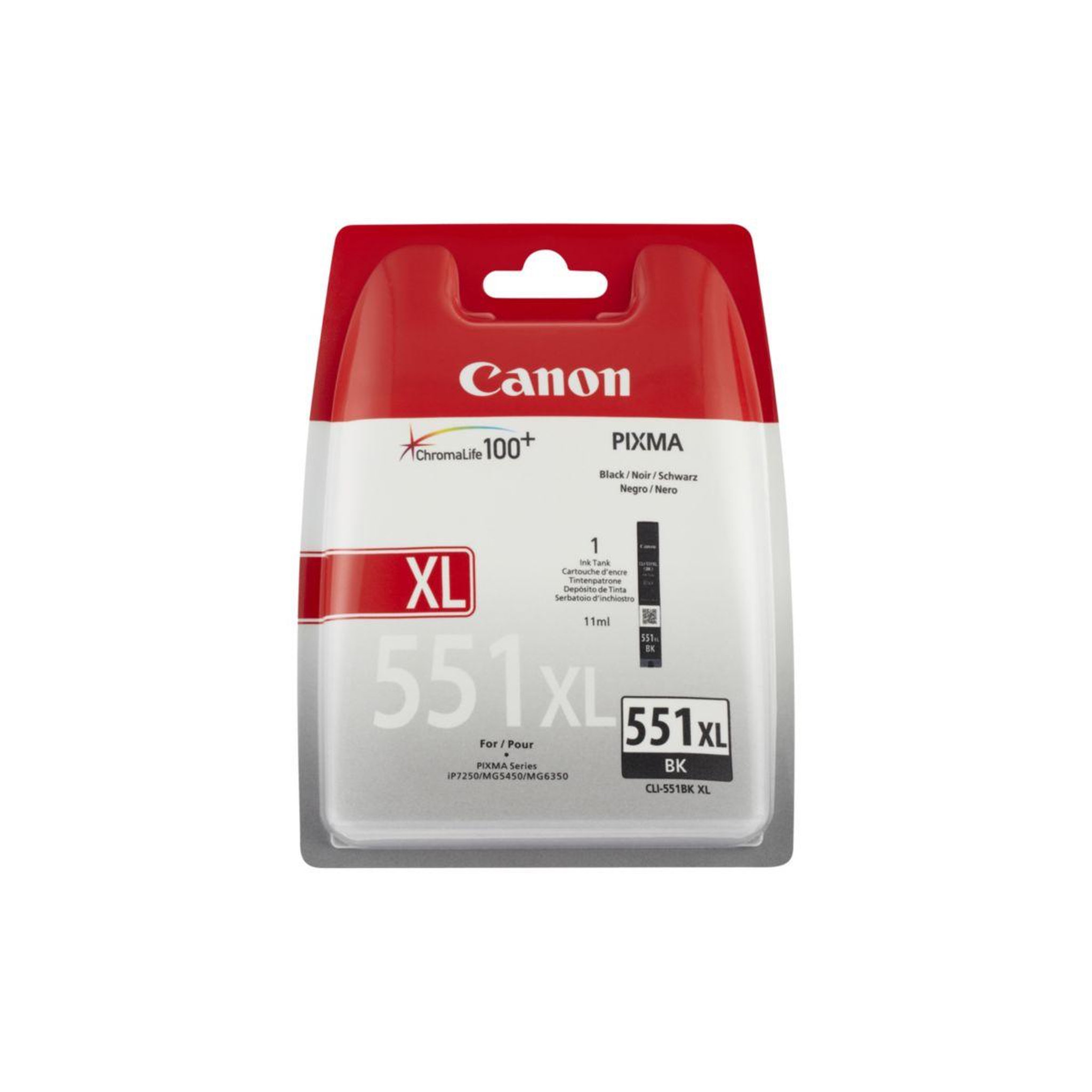 Voir la diapositive 2 : Canon Cartouche d'encre Originale CLI-551 XL Noire Photo Haute Capacité - 6444B001