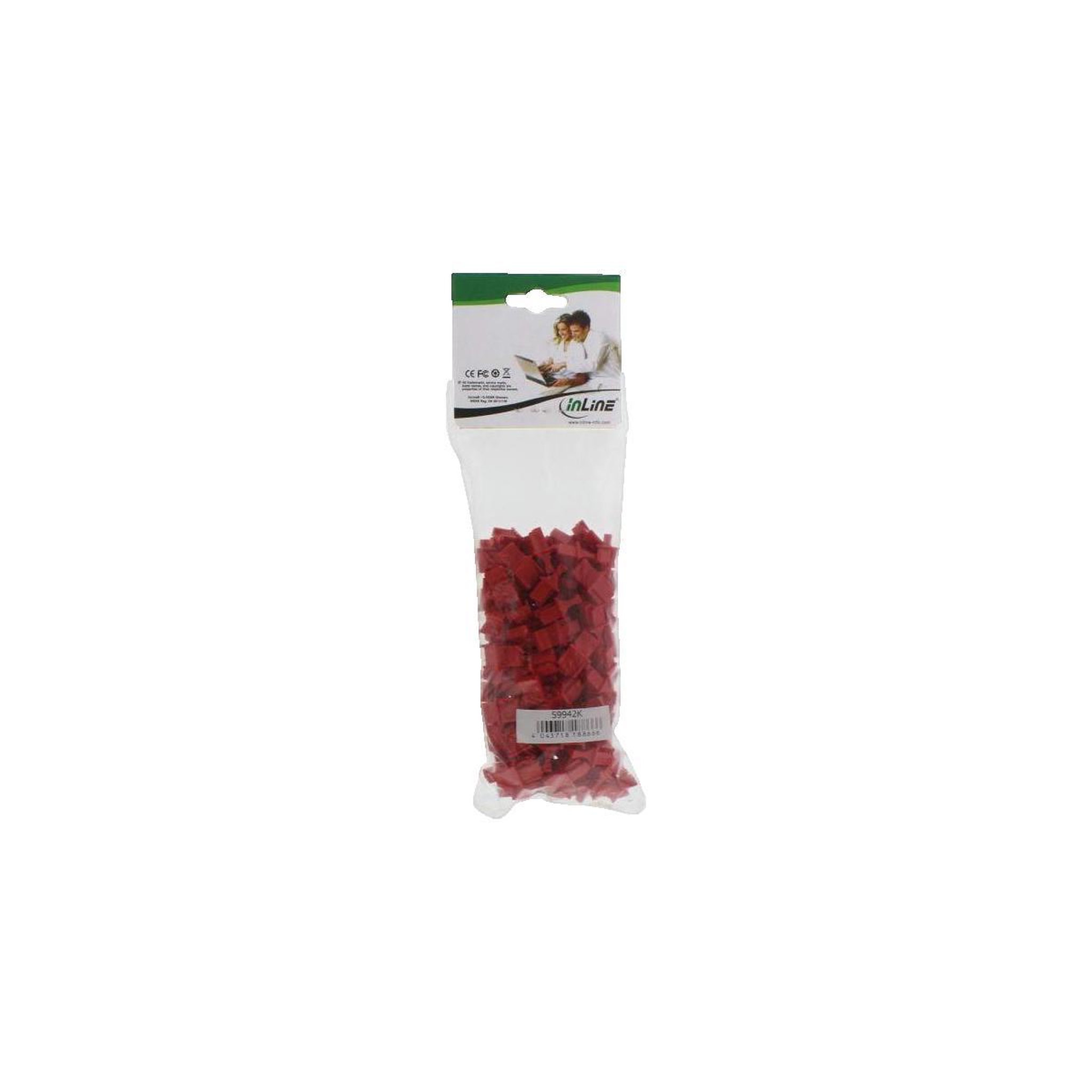 Voir la diapositive 3 : PROTECTA Protecteurs RJ45 Inline Lot de 100 Rouge