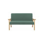 Voir la diapositive 3 : SWEEEK Banquette canapé enfant en bois et velours côtelé kaki. Isak. L 84 x P 43.5 x H 50cm