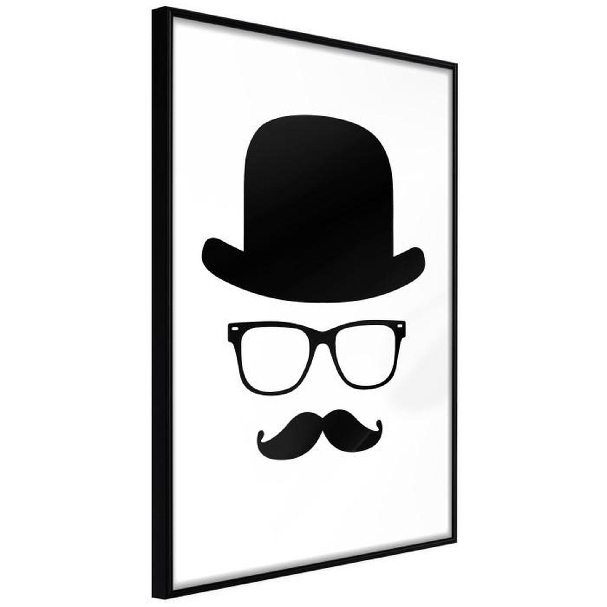 Paris Prix Affiche Murale Encadrée  Gentleman Attributes. Coloris disponibles : Jaune, Noir
