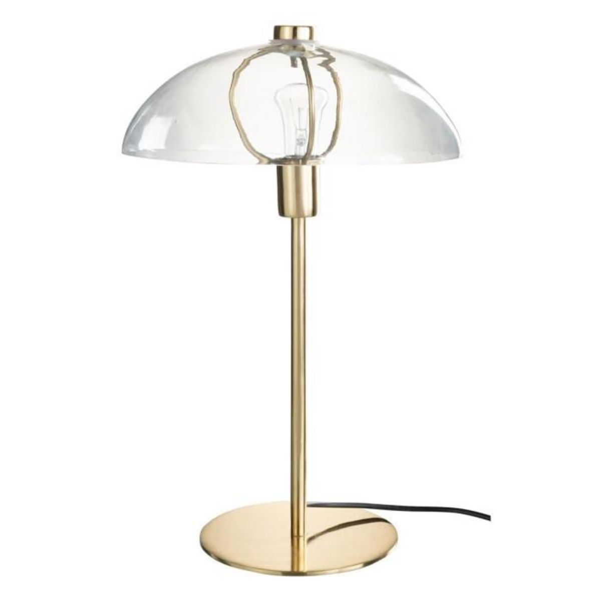 Paris Prix Lampe à Poser Design  Jeff  48cm Transparent & Or