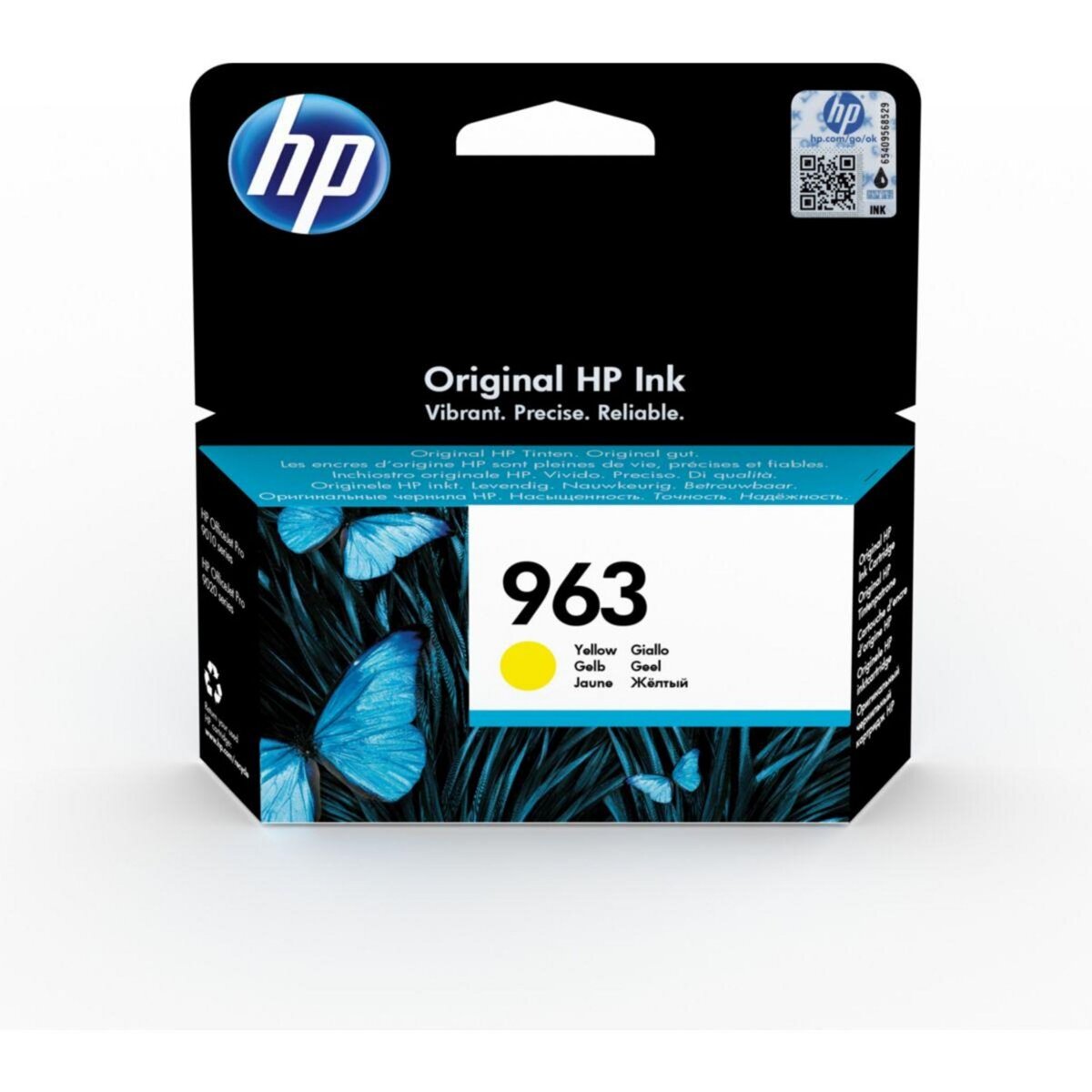 HP Cartouche d'encre Originale 963 Jaune (Yellow) Standard - 3JA29AE