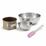 ZENKER Set de 4 ustensiles de pâtisserie moule à gâteaux bols et spatule Zenker Mojave Gold