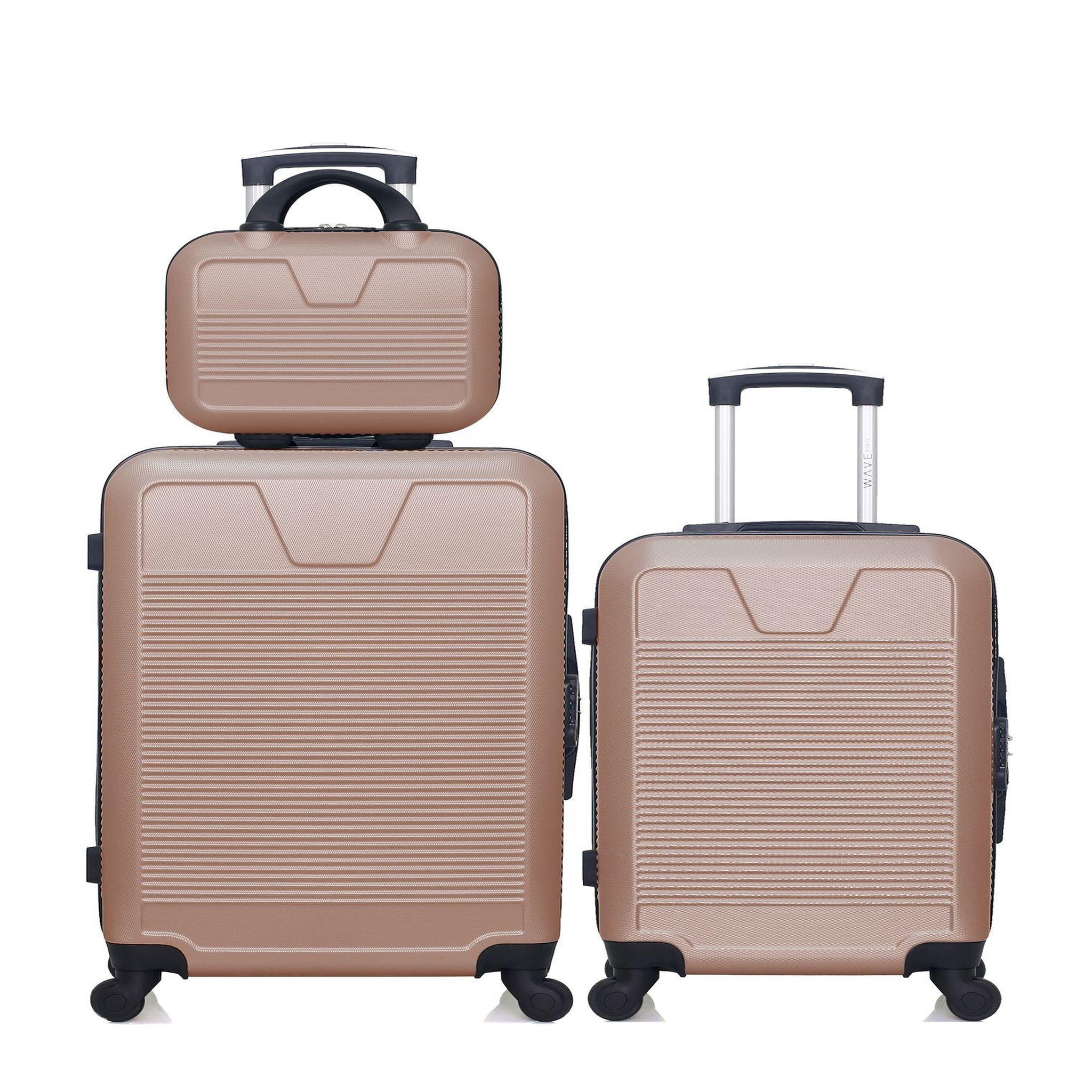 WAVE PARIS Wave paris - lot de 3 - valise weekend, valise cabine et vanity selenga