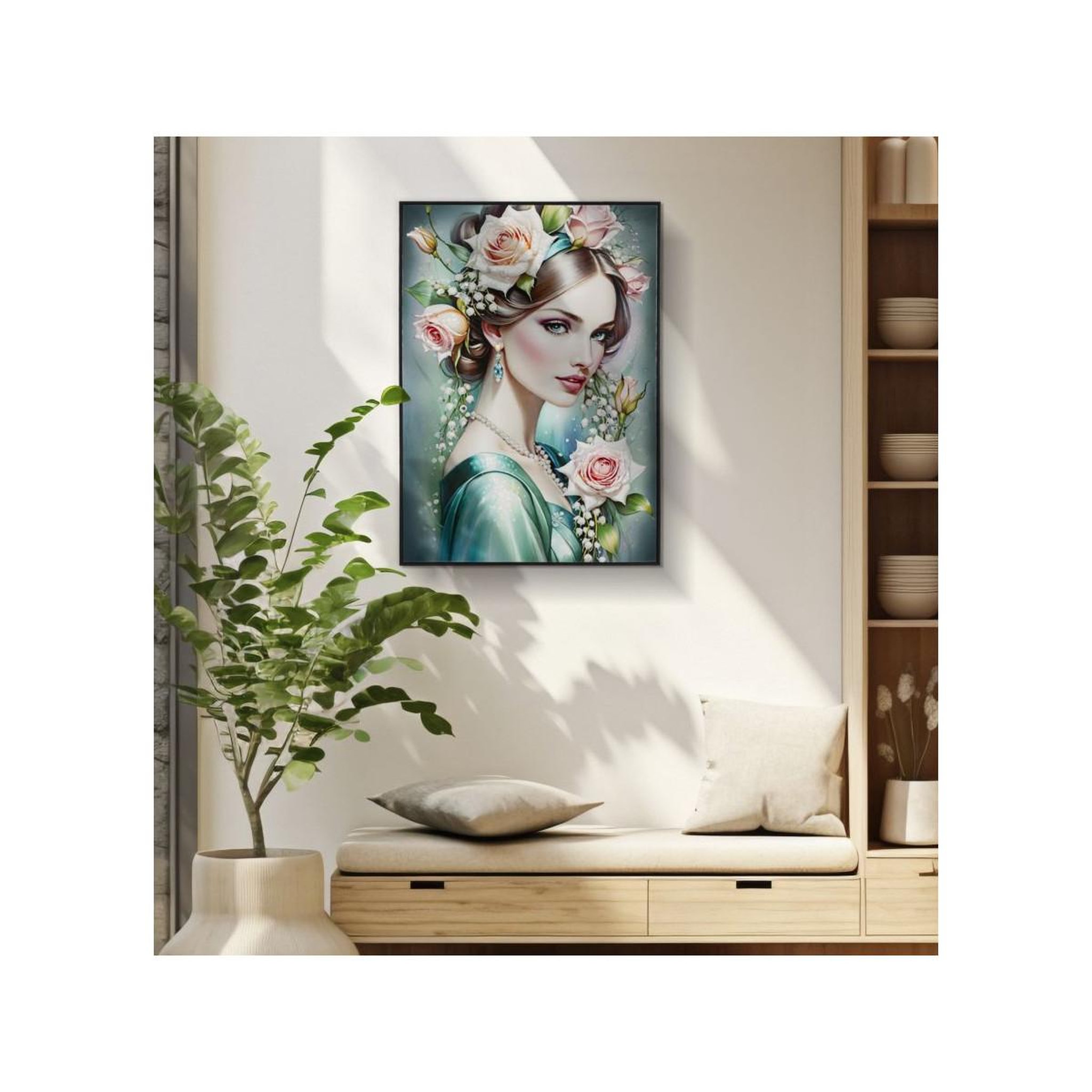 Voir la diapositive 6 : Paris Prix Tableau peinture  fantasy i  72x102cm multicolore