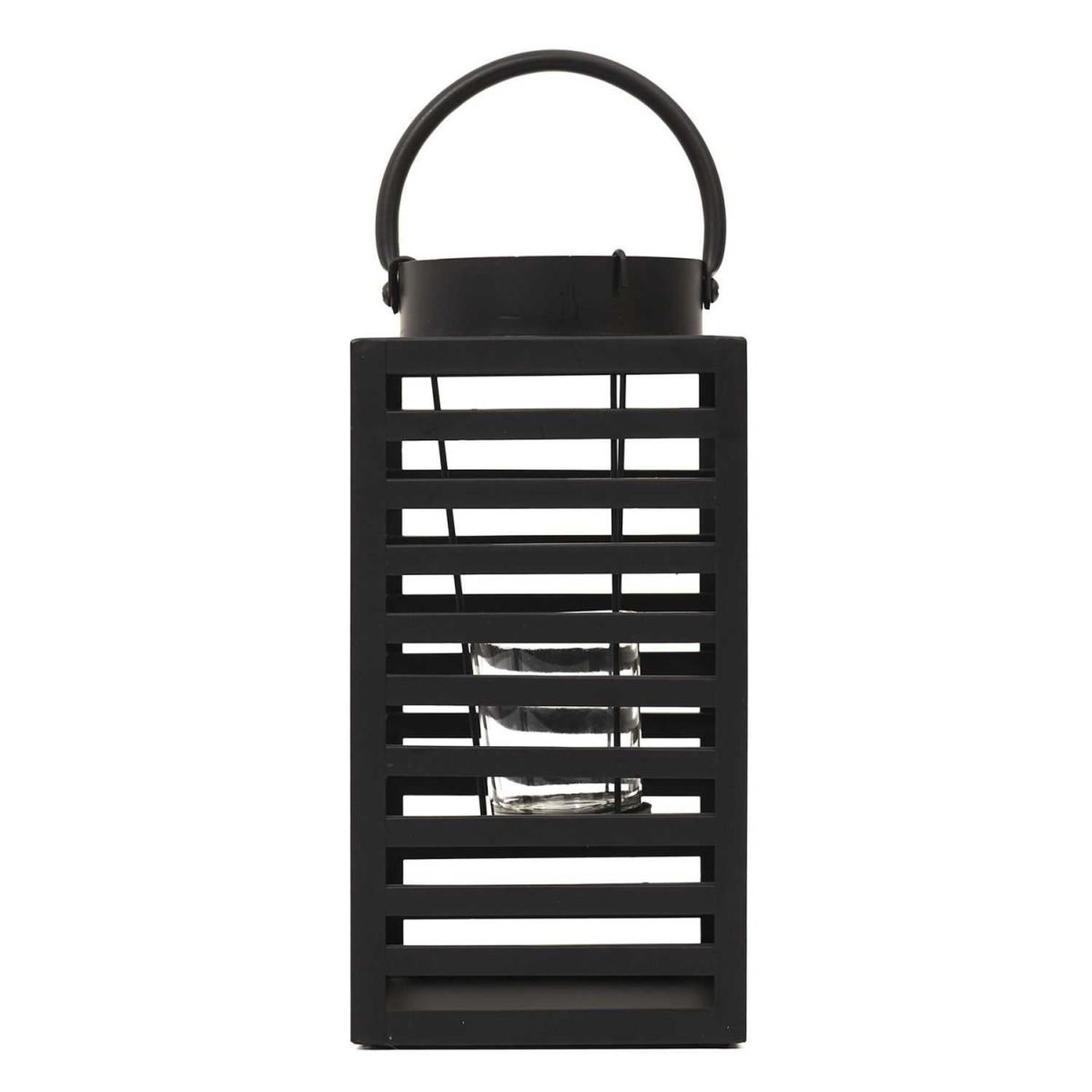 Voir la diapositive 2 : The Home Deco Factory Lanterne Design en Métal  Black Forest  24cm Noir