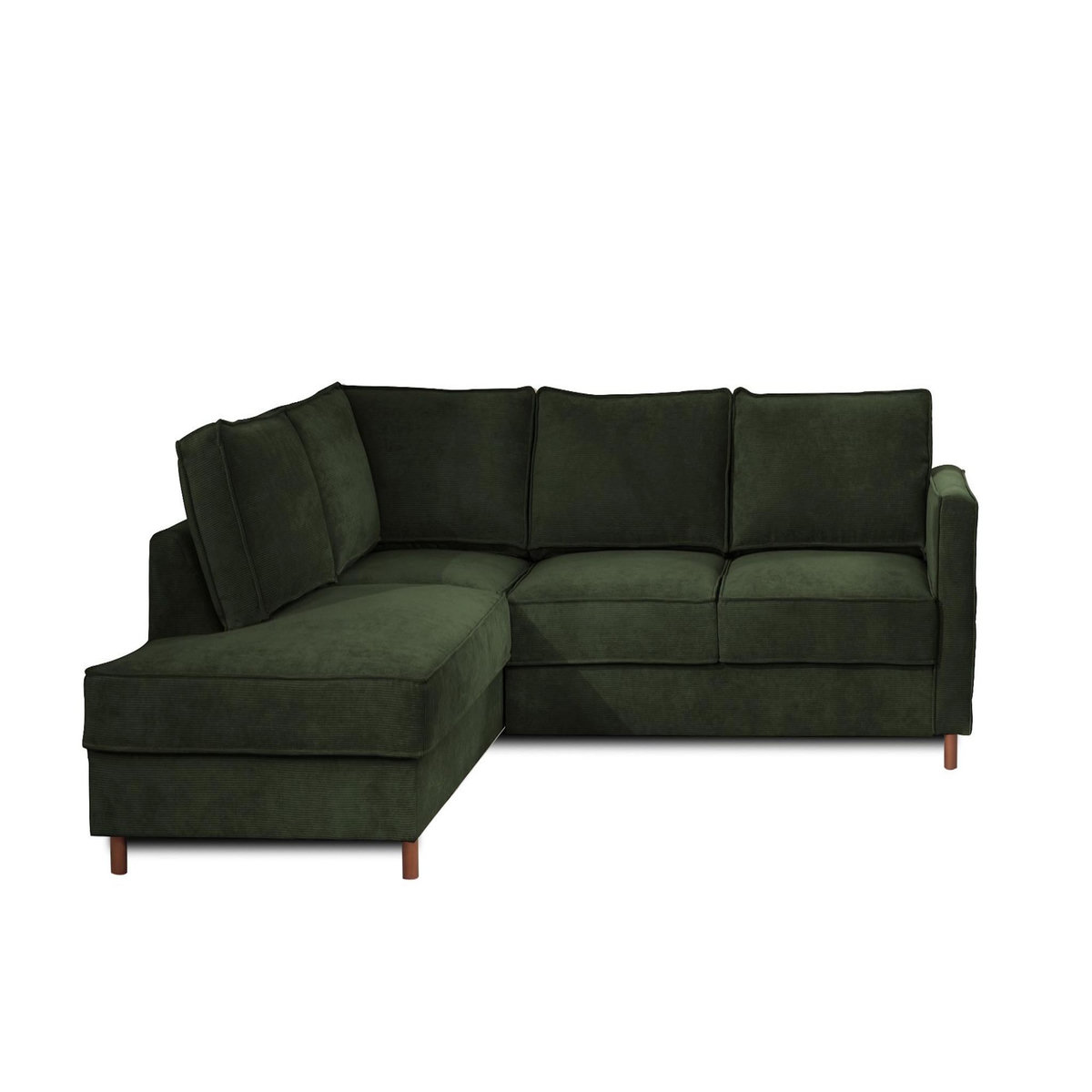 LISA DESIGN Jake - canapé d'angle gauche - convertible - 5 places - en velours côtelé