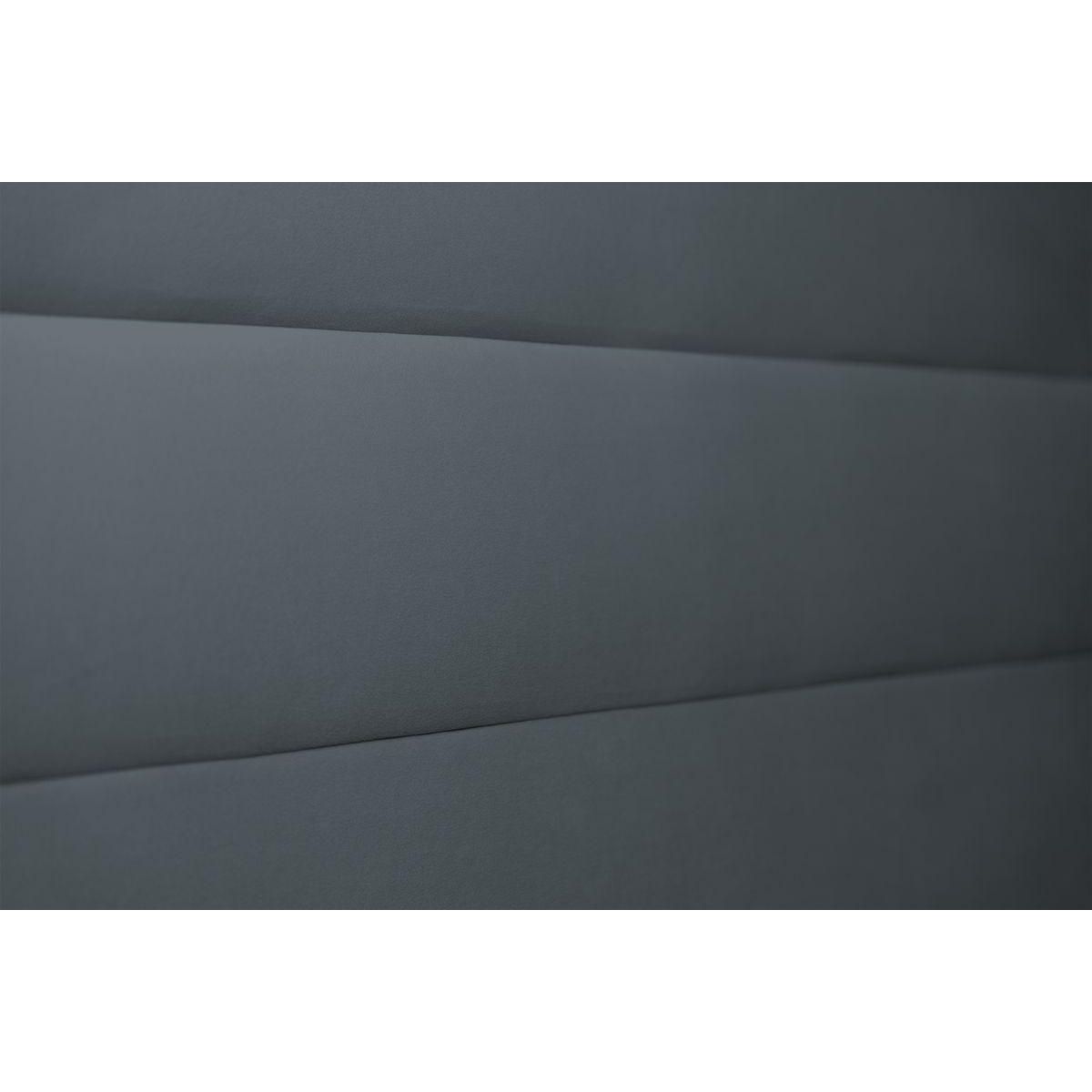 Sommeil de Plomb Lit avec tête de lit lignes velours et sommier kit - Hauteur totale : 29cm