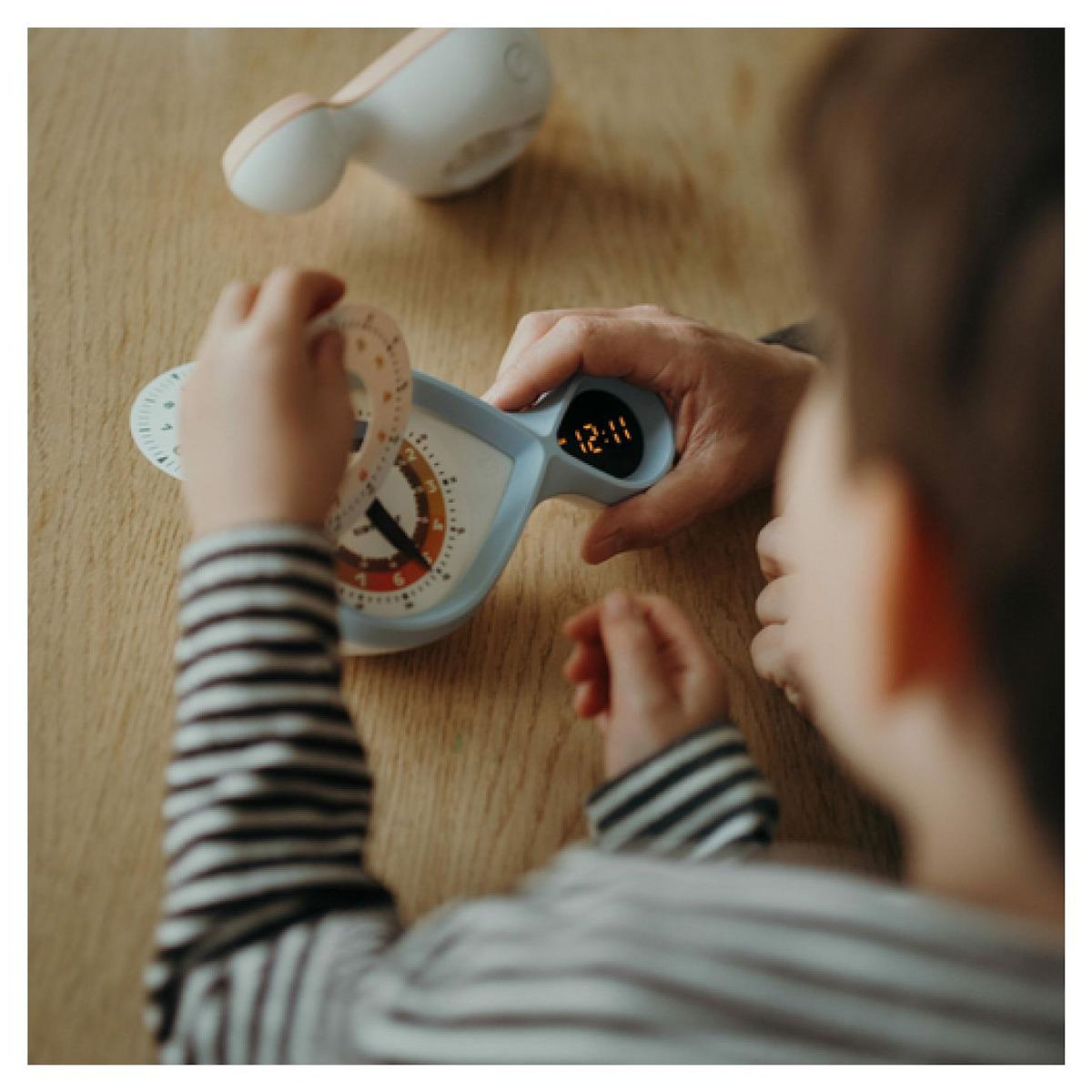 KIDYWOLF Reveil educatif Kidyalarm - Bleu clair -