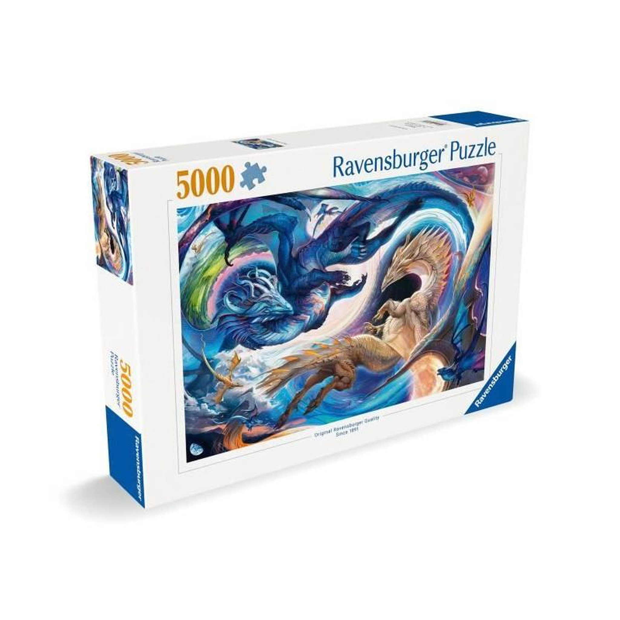 Voir la diapositive 4 : RAVENSBURGER Puzzle adulte 5000 pièces Dragons jour et nuit univers fantastique qualité supérieure – Ravensburger