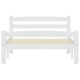 Voir la diapositive 4 : VIDAXL Cadre de lit sans matelas blanc bois de pin massif 90x200 cm