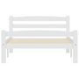 Voir la diapositive 4 : VIDAXL Cadre de lit sans matelas blanc bois de pin massif 90x200 cm