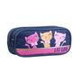 Voir la diapositive 2 : Bagtrotter BAGTROTTER Trousse scolaire 2 compartiments Lili Lou Bleue
