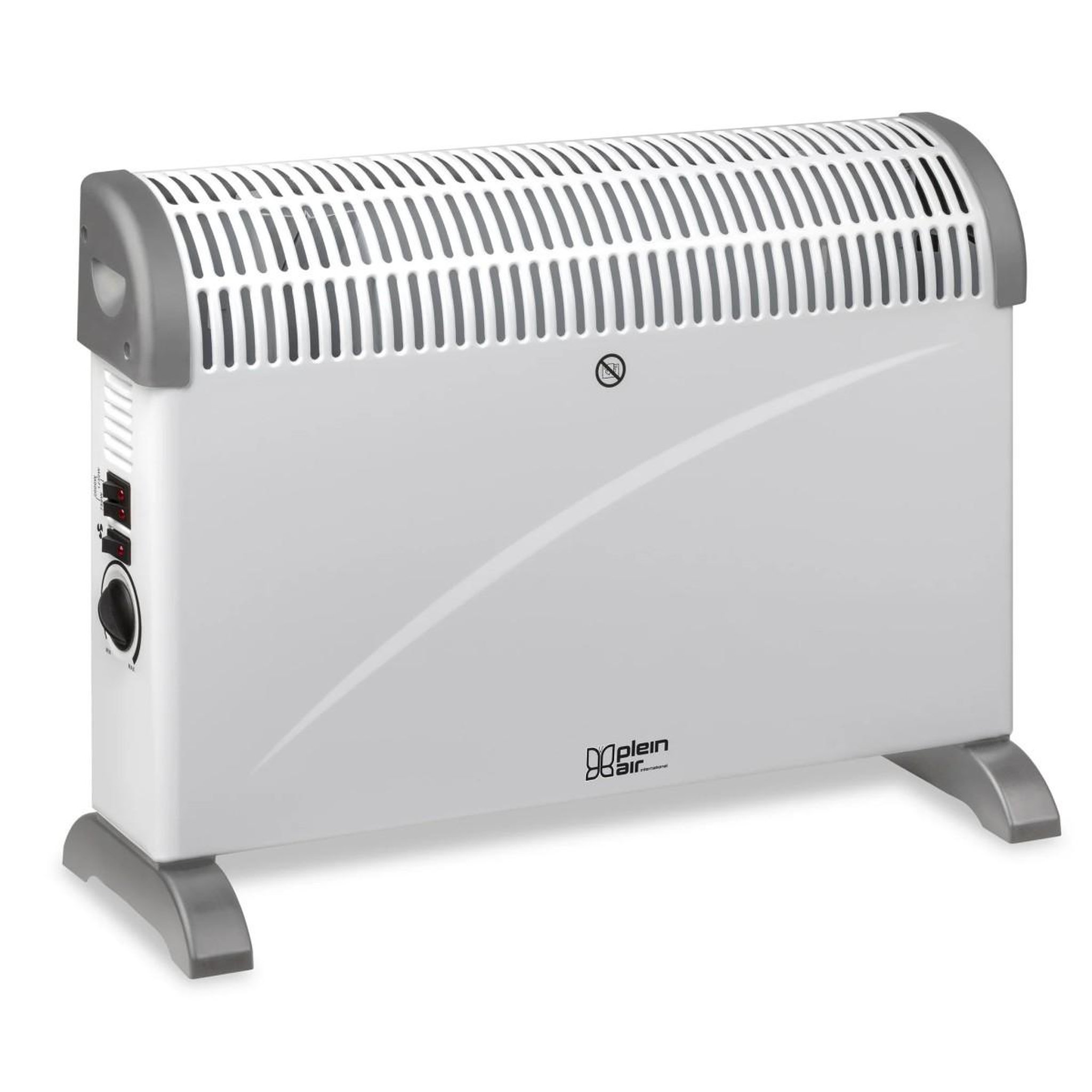 Plein air Chauffage d'appoint électrique 2000w radiateur thermostat réglable, sécurité anti-surchauffe plein air