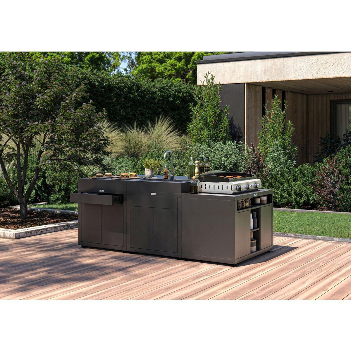 Le marquier Plancha gaz AMALIA 375 INOX V3 PLEA375IV3