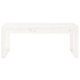 Voir la diapositive 3 : VIDAXL Banc de jardin blanc 110x38x45 cm bois massif de pin