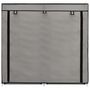 Voir la diapositive 4 : VIDAXL Armoire a chaussures avec housse Gris 115x28x110 cm Tissu