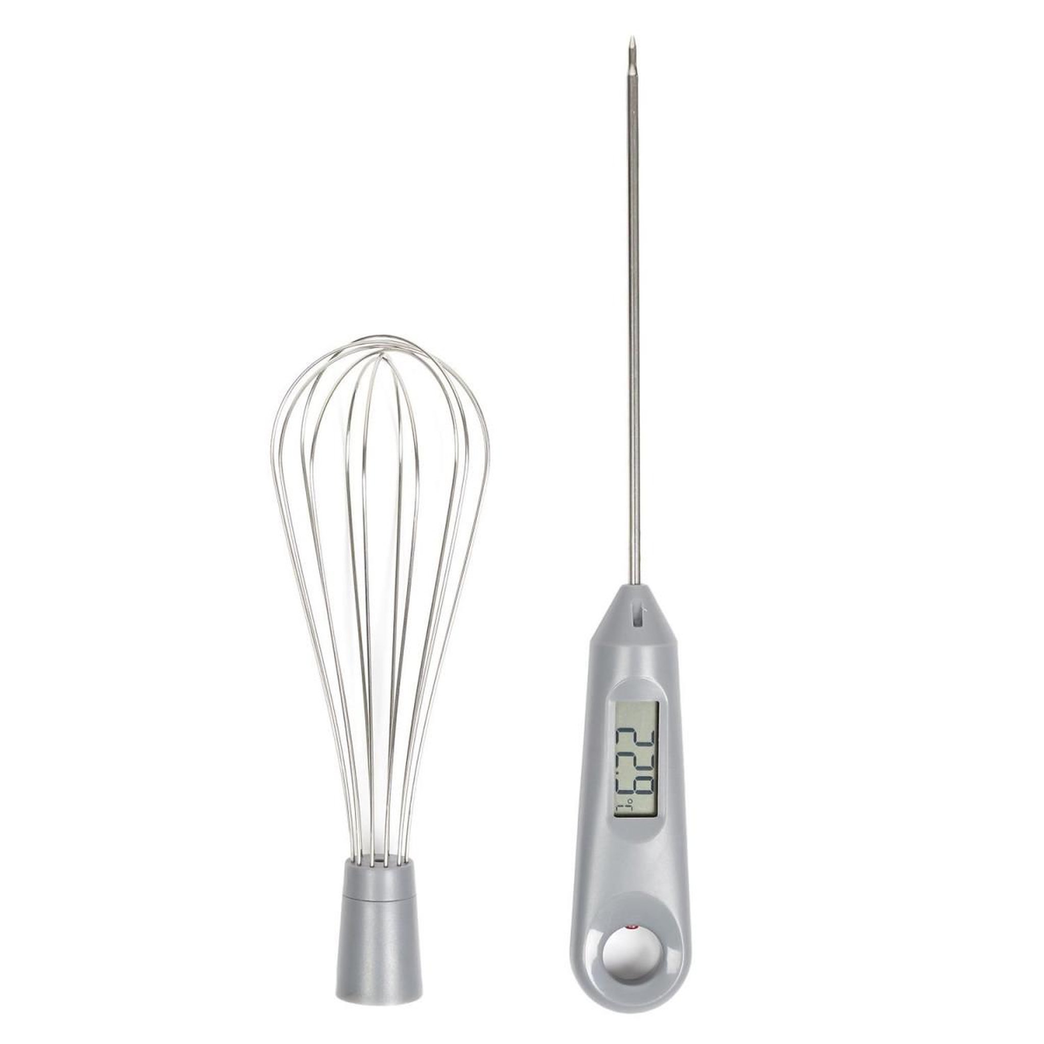 Voir la diapositive 2 : Lily Cook Fouet à sonde inox  cuisine  30cm argent