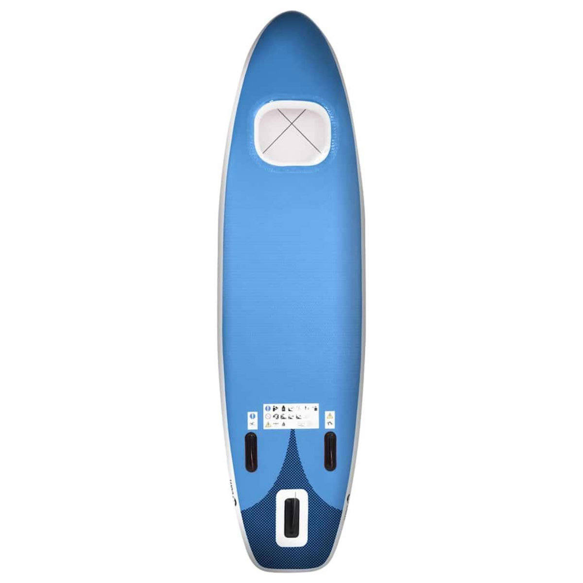VIDAXL Ensemble de planche SUP gonflable Bleu 300x76x10 cm
