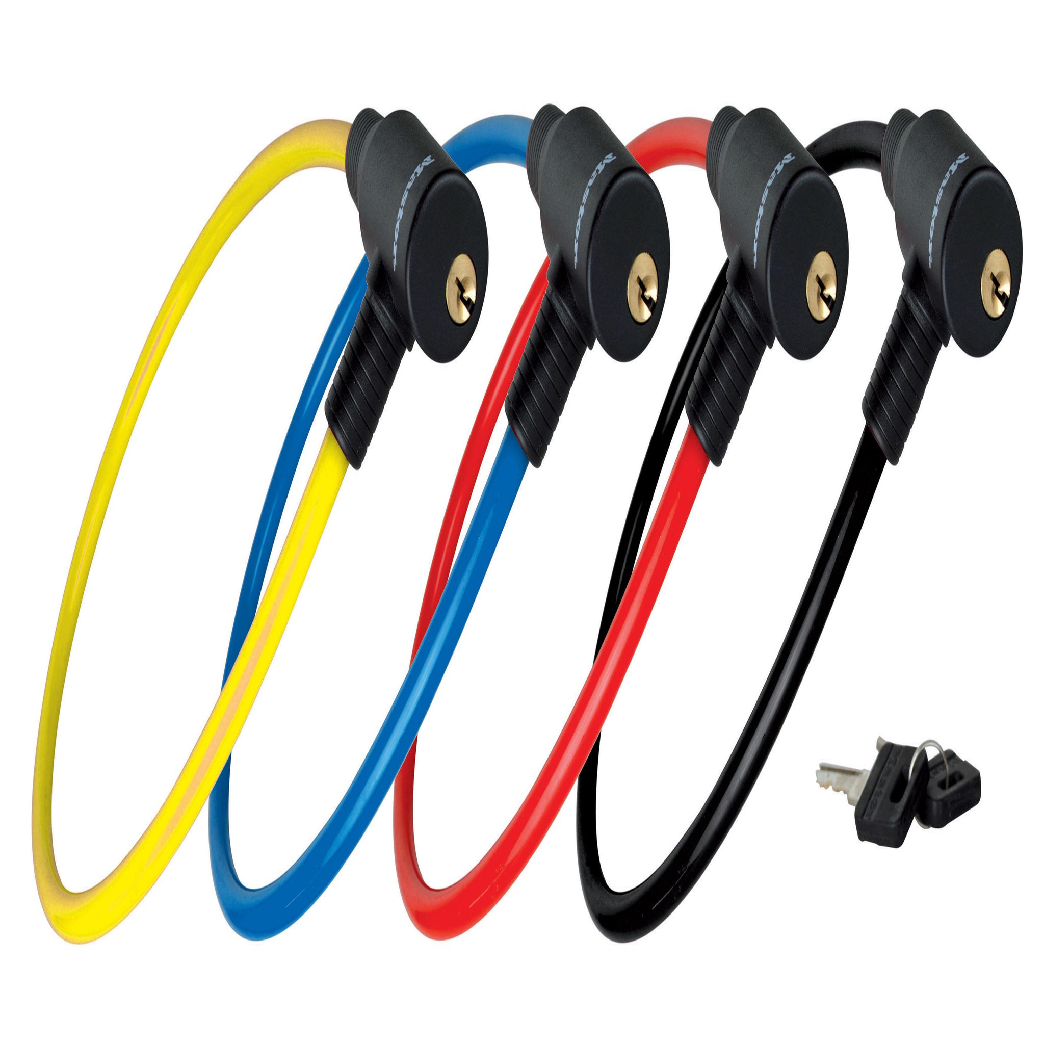 Master lock Cable Antivol Vélo [65 cm Câble] [Clé] [Extérieur] [Couleur Aléatoire] 8169EURDPRO